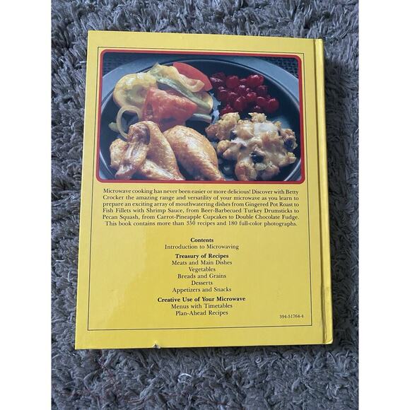 Betty Crocker’s Microwave Cookbook 1981 Vintage Hardcover Random House - Picture 6 of 7